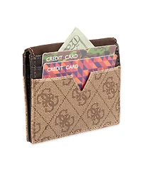 Guess Men's Rfid Quatro G Reversible Magnetic Card Case Wallet