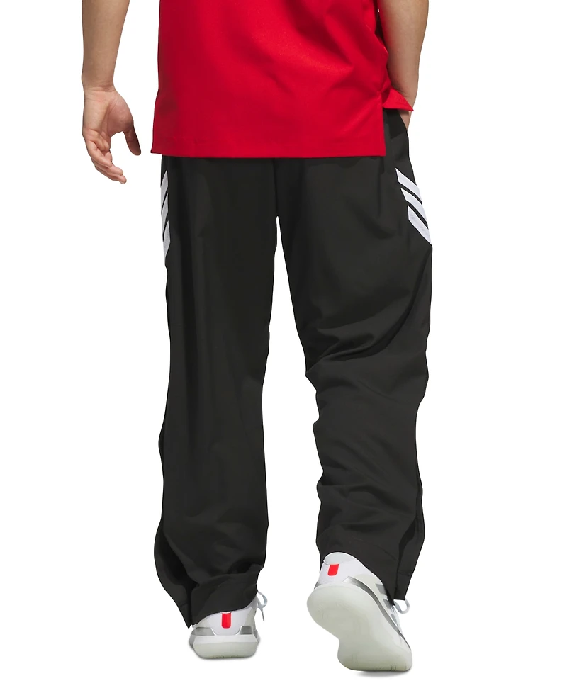 adidas Men's Three-Stripe Woven Snap Pants