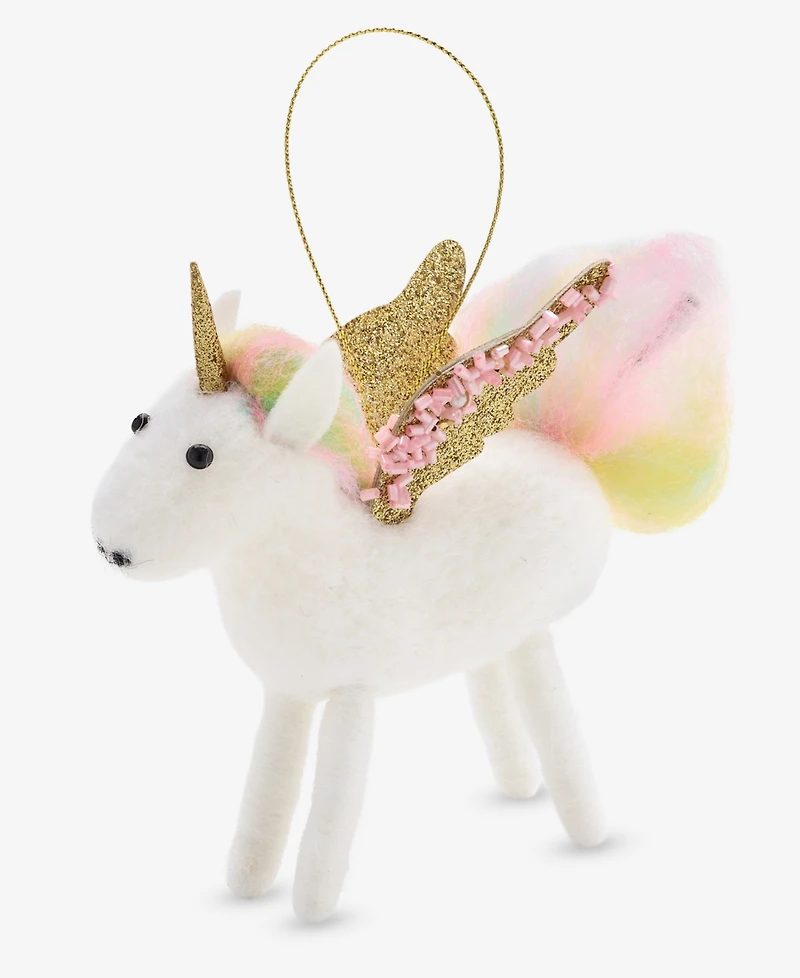 Holiday Lane Tiny Tidings Felt Unicorn Ornament, Macy's Exclusive