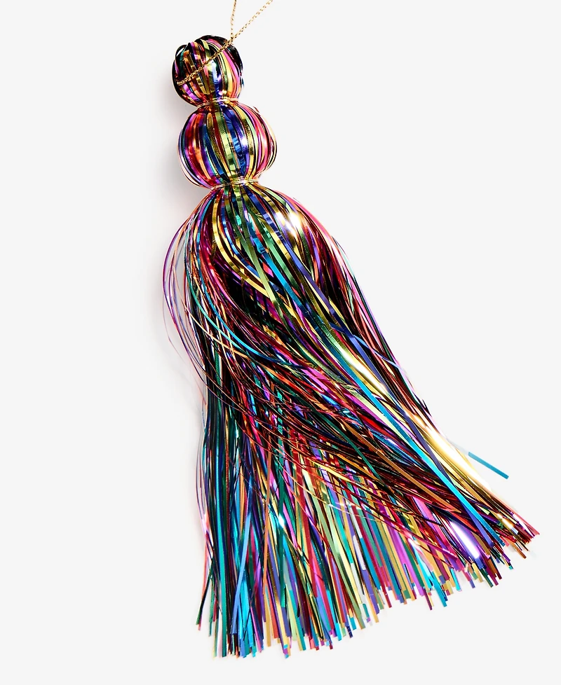 Holiday Lane Merry Magic Metallic Tassel Ornament, Macy's Exclusive