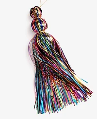 Holiday Lane Merry Magic Metallic Tassel Ornament, Macy's Exclusive
