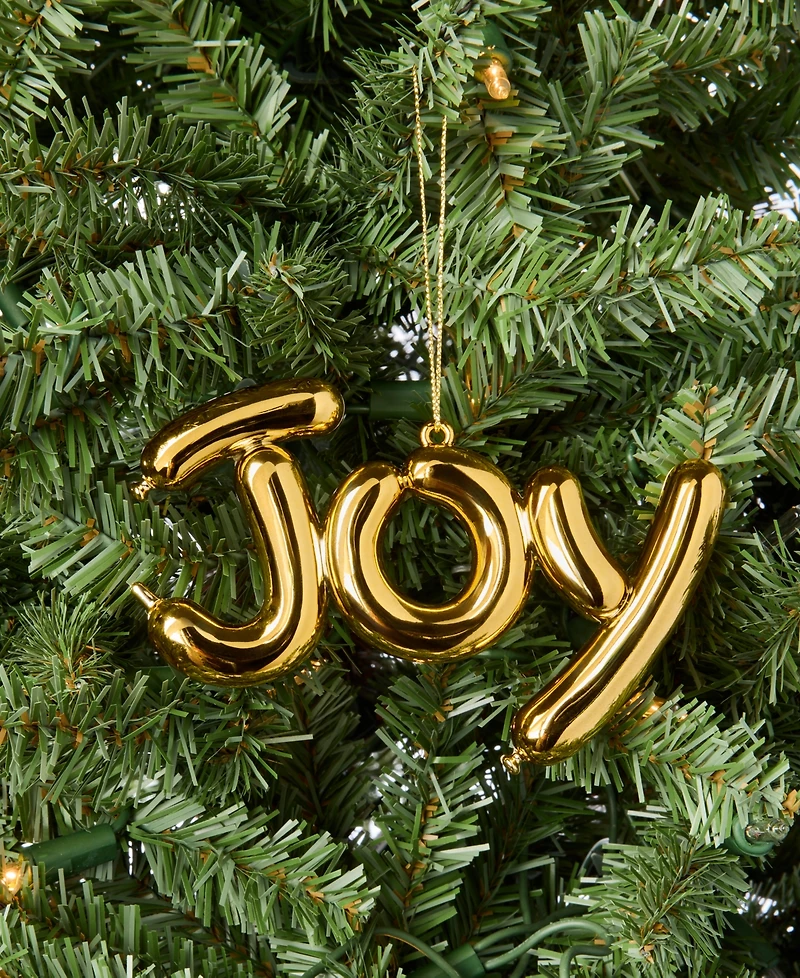 Holiday Lane Merry Magic Gold Balloon Joy Ornament, Macy's Exclusive