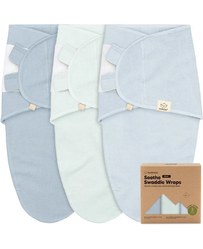 KeaBabies 3pk Soothe Wren Swaddle Sleep Sacks, Newborn Swaddles Wrap 0-3 Months, Soft Baby Wearable Blanket