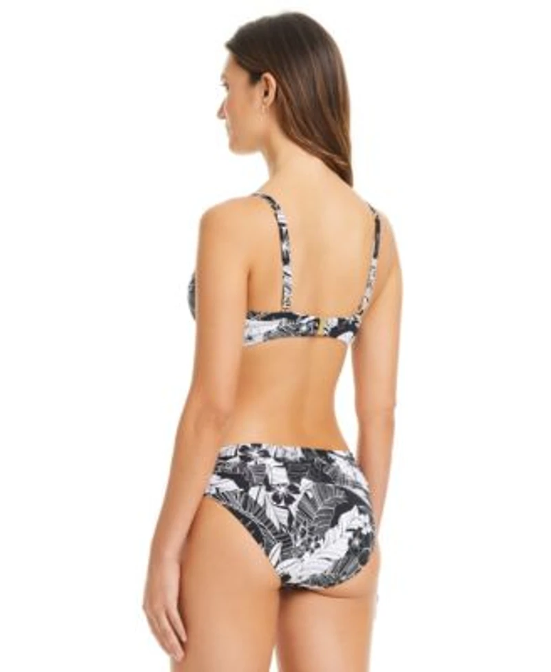 Bleu By Rod Beattie Womens Double Duty Bikini Top Sarong Hipster Bottoms