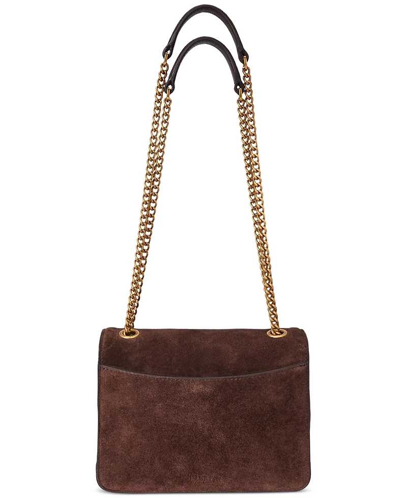 Lauren Ralph Lauren Suede Small Bradley Convertible Bag