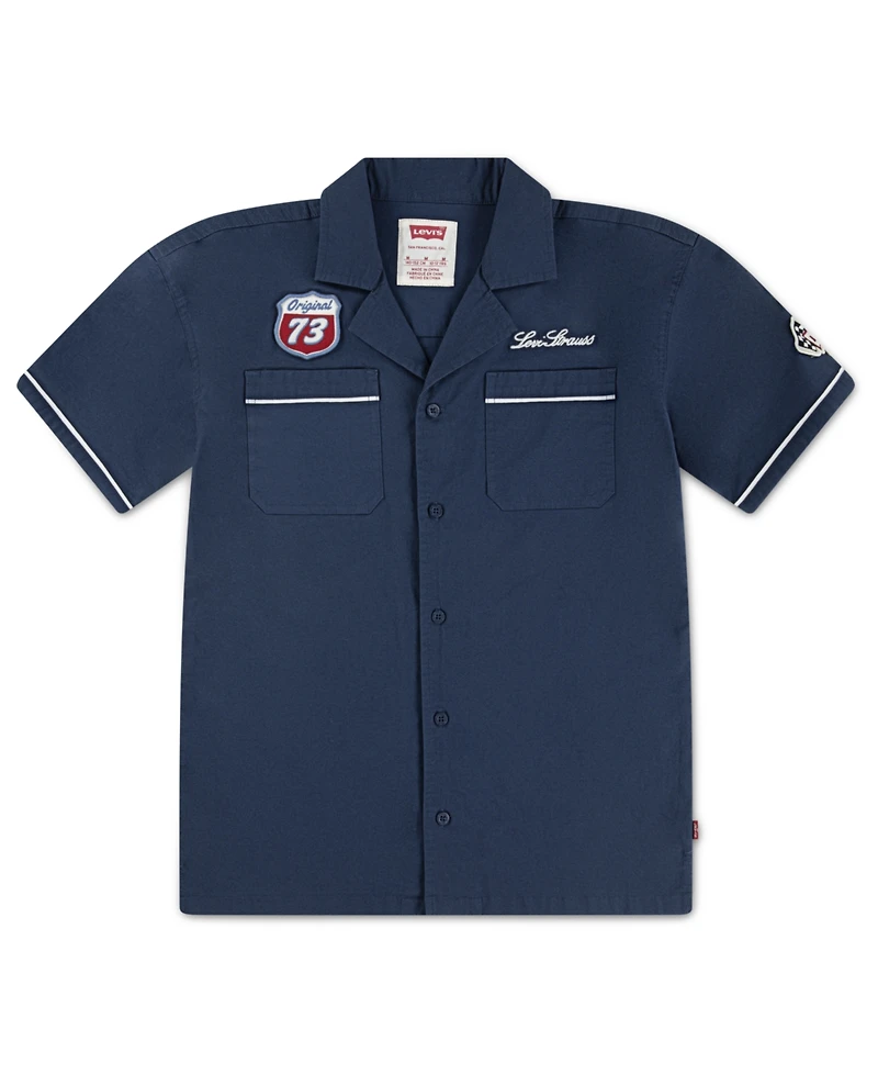 Levi's Big Boys Mechanic Short Sleeve Button-Up Shirt