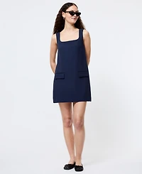 French Connection Women's Whisper Square-Neck Sleeveless Mini Dress