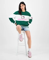 Love Tribe Juniors' Varsity Hello Kitty Sweatshirt