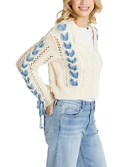 Driftwood Women's Lacey Cropped Cardigan