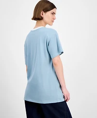 Rebellious One Juniors' Embroidered Ciao T-Shirt