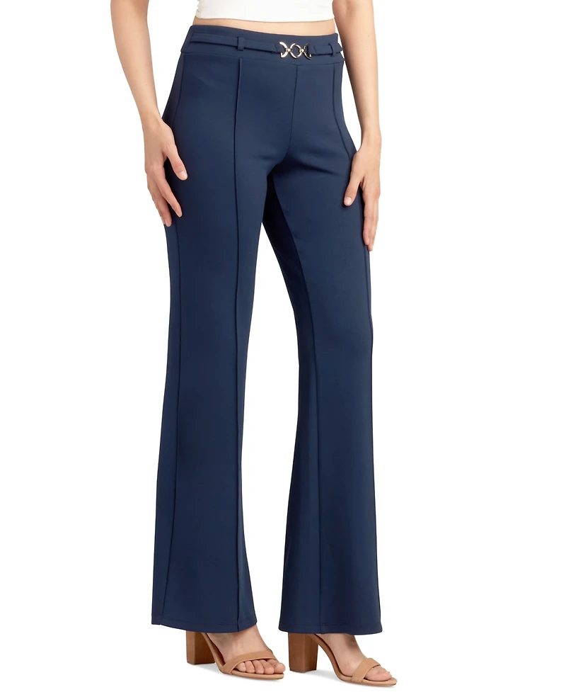 Bcx Juniors' Solid Pull-On Belted Pants