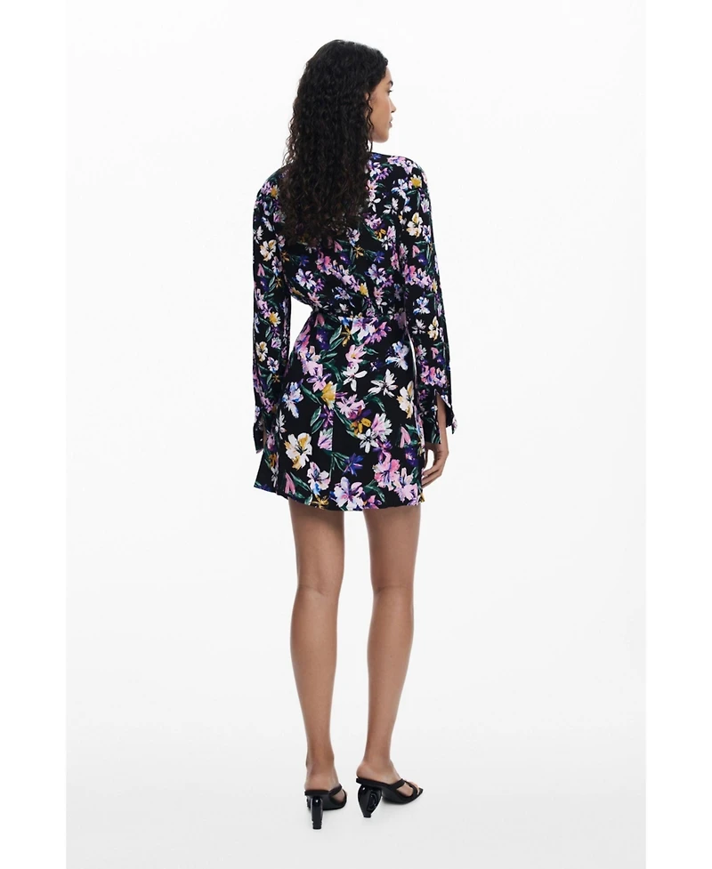 Desigual Women's Floral knot short dress