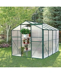 Mondawe 6'x8' Heavy Duty Polycarbonate Greenhouse for Backyard