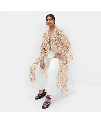 City Chic Plus Remi Leopard Print Jacket