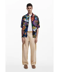Desigual Men's Short-sleeve shirt with fruits