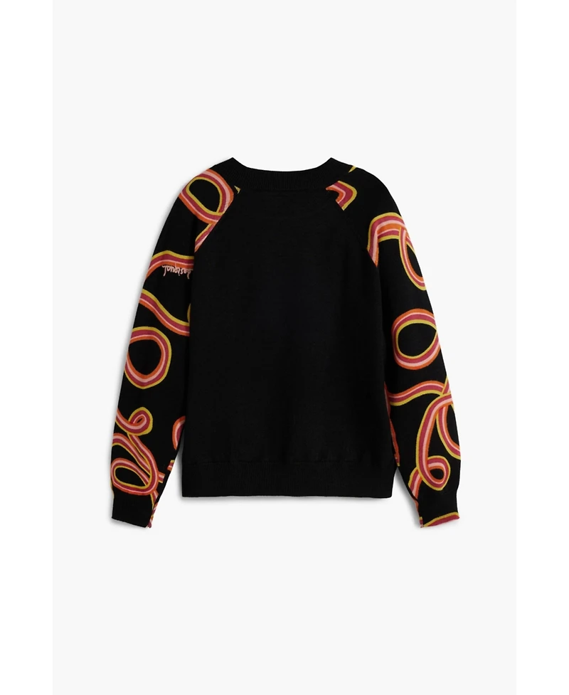 Desigual Girls Girls's Serpentine sleeve sweater