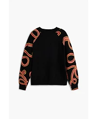 Desigual Girls Girls's Serpentine sleeve sweater
