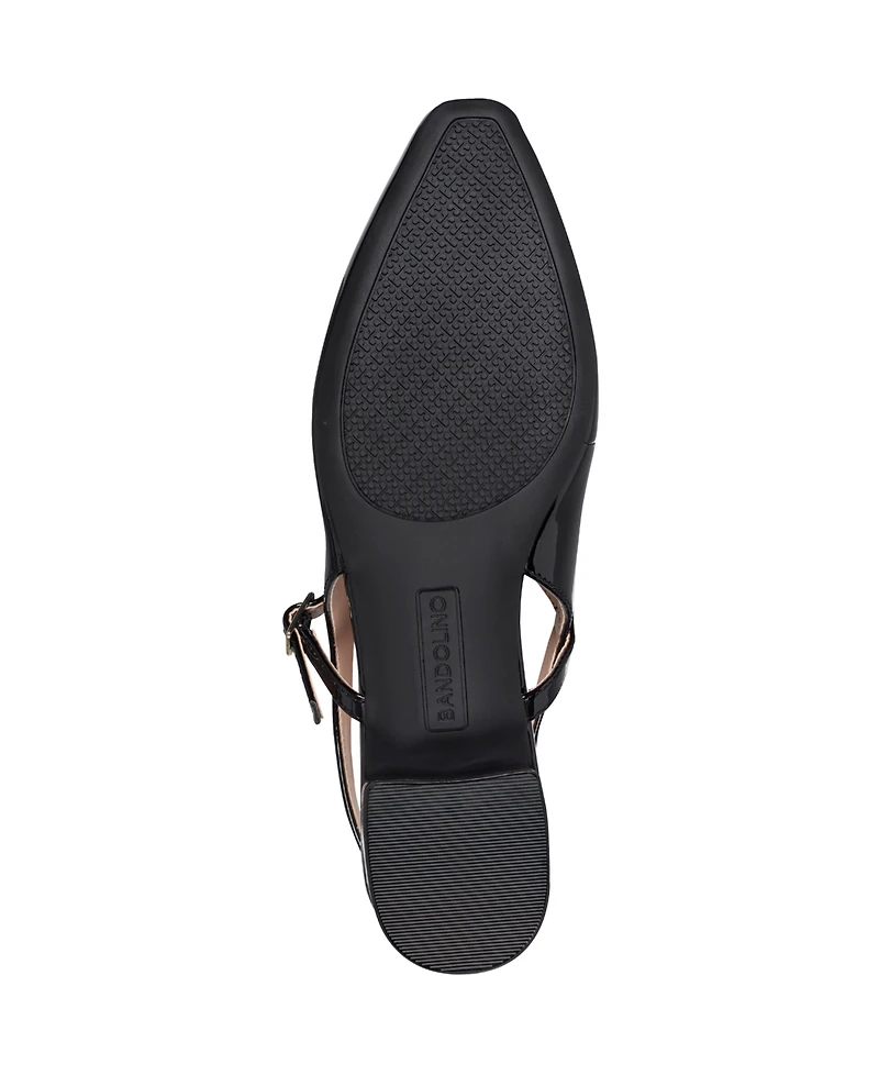 Bandolino Women's Adana Bow Slingback Block Heel Pumps
