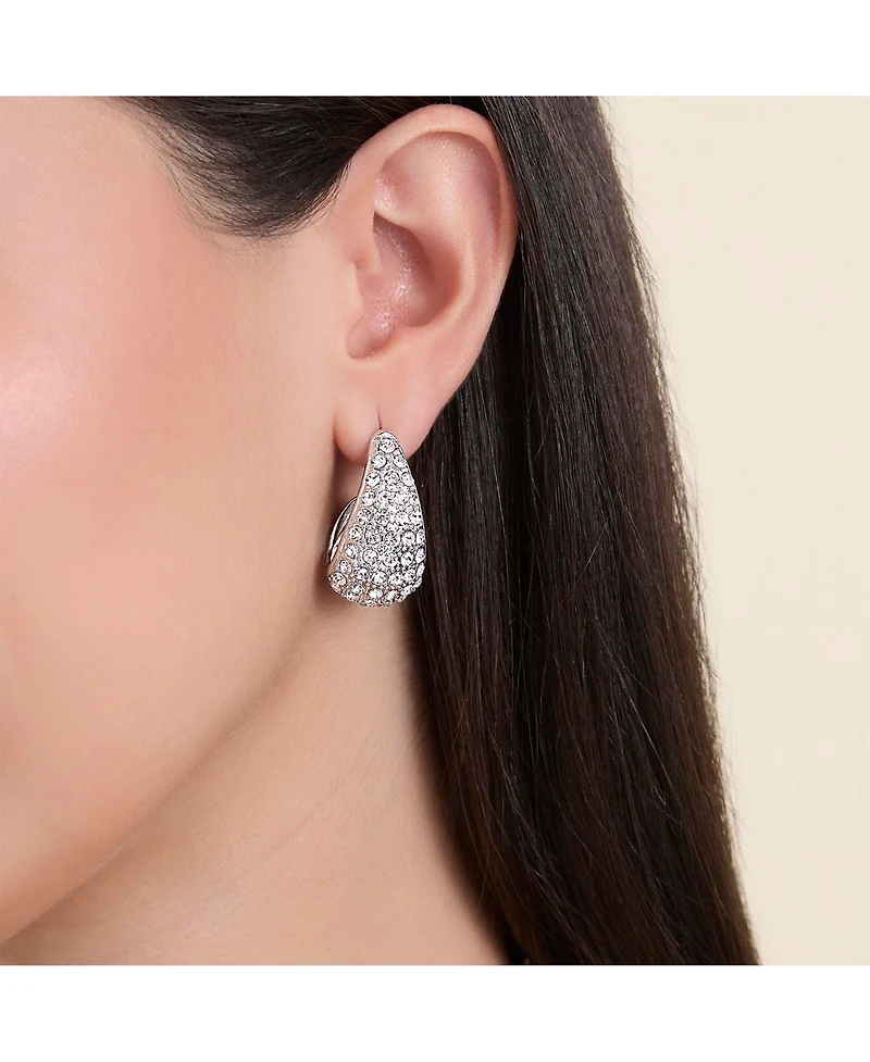 Jessica Simpson Pave Teardrop Clip-On Earrings