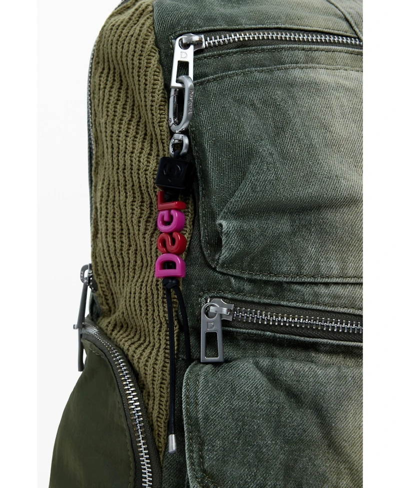 Desigual Women's Large combined denim backpack