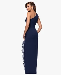 Xscape Petite Sleeveless One-Shoulder Sheath Dress