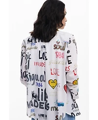 Desigual Women's Cotton shirt with letters