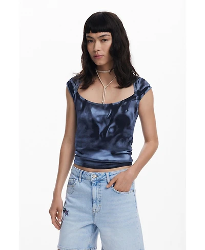 Desigual Women's Short-sleeve gradient T-shirt