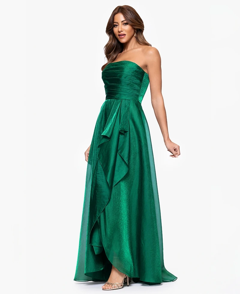 Xscape Petite Sleeveless Organza Ball Gown