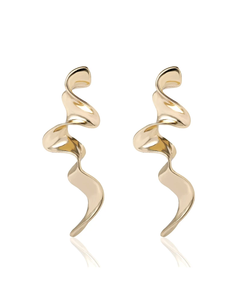 Bcbg Wavy Statement Drop Earrings