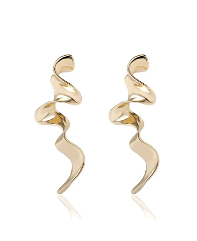 Bcbg Wavy Statement Drop Earrings