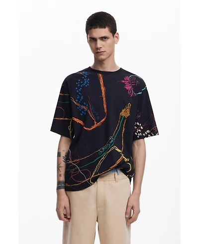 Desigual Men's Short-sleeve T-shirt with drawings