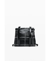 Desigual Women's Medium convertible checkered backpack