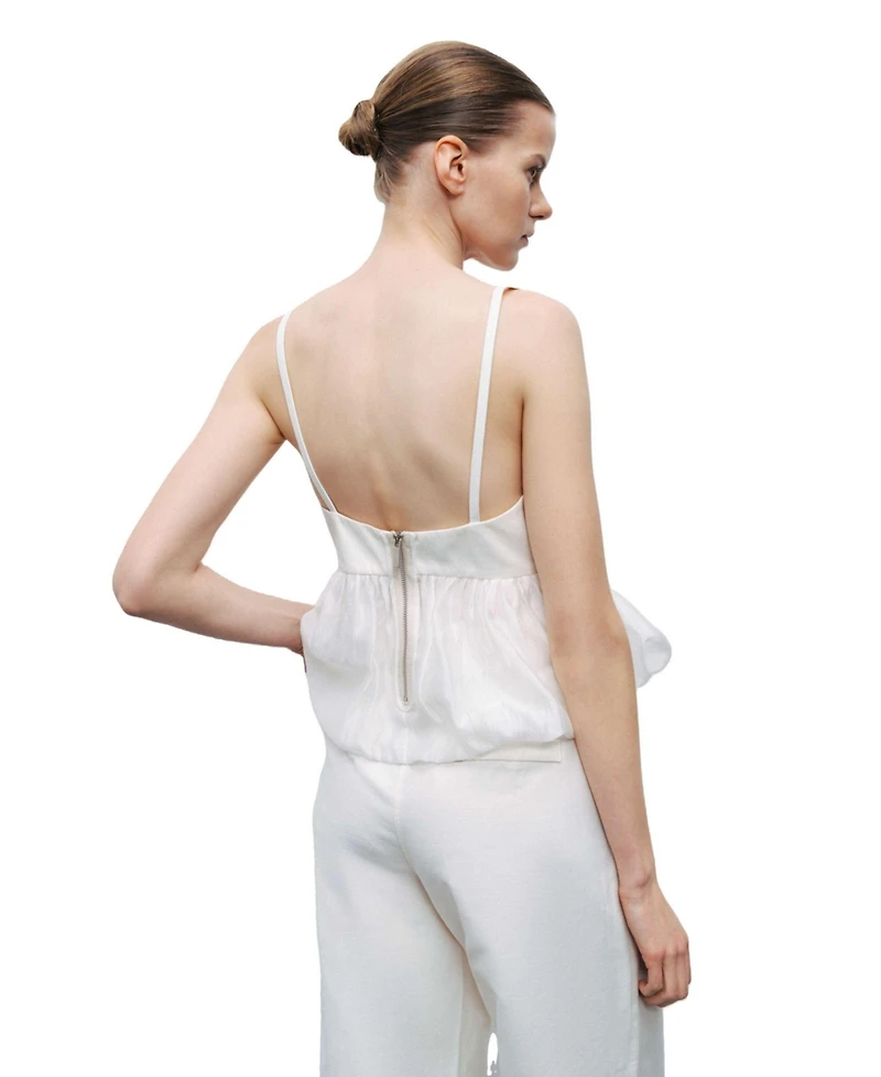 Nocturne Women's V-Neck Beaded Accessory Blouse