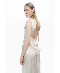 Nocturne Women's Draped Open-Back Detail Blouse