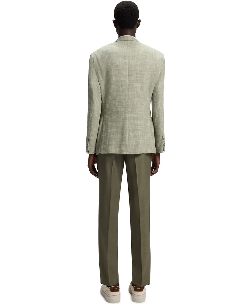 Boss by Hugo Men's Micro Pattern Regular-Fit Blazer