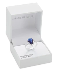 Charter Club Pave & Pear-Shape Color Crystal Ring, Exclusively at Macy's