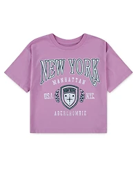 abercrombie kids Girls New York Crest Boxy T-Shirt