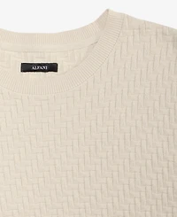 Alfani Men's Basketweave Sweater T-Shirt, Macy's Exclusive