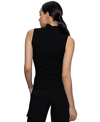 Sanctuary Essential Sleeveless Mock-Neck Sweater