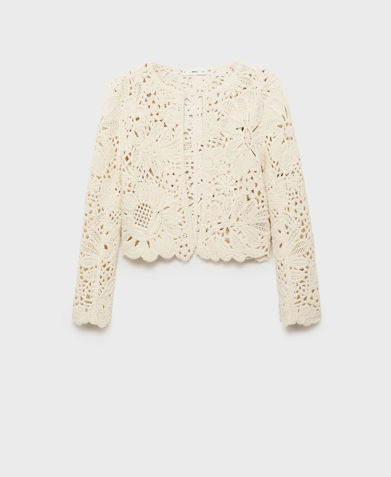 Mango Women's Thick Knit Cardigan