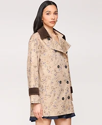 Avec Les Filles Women's Asymmetrical-Double-Breasted Oversized Trench Jacket