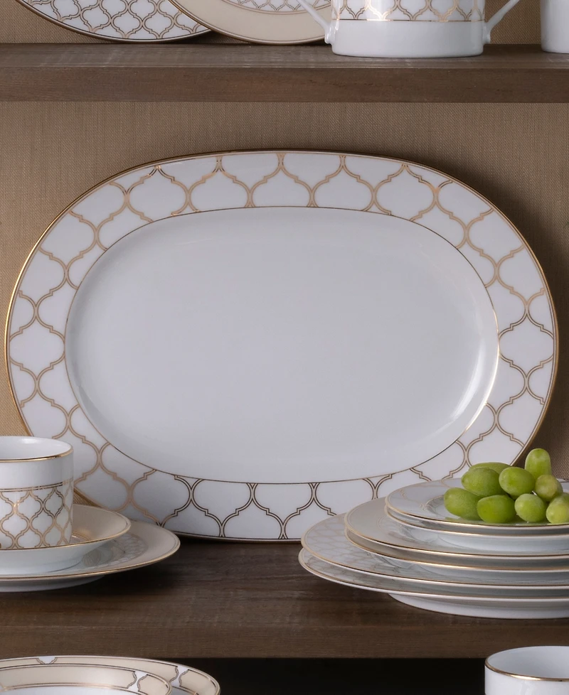 Noritake Eternal Palace Gold Oval Platter, 14"