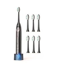 Operan Electric Toothbrush for Adults with 5 Modes, IPX7 Waterproof, 6 Brush Heads, Black