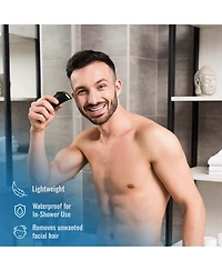 Pursonic – Mario Lopez Wireless Body Hair Trimmer & Shaver + Nose and Ear Hair Trimmer + Men's Assorted Face and Body Wipes (3-Pack, 150 Wipes)