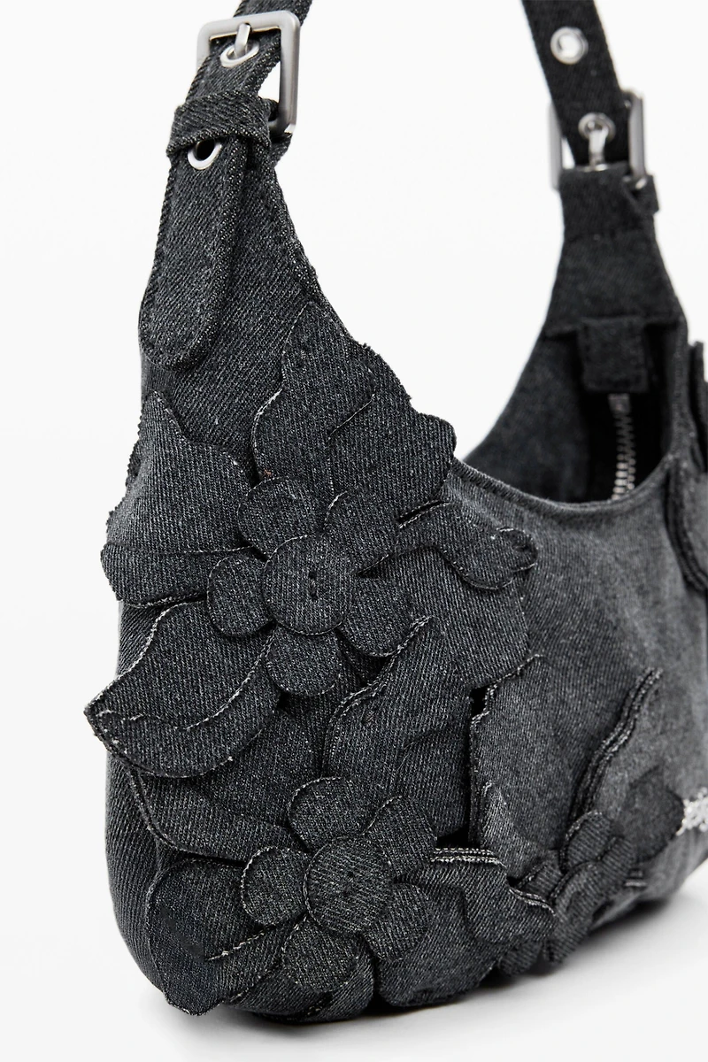 Desigual Women's Small floral applique bag