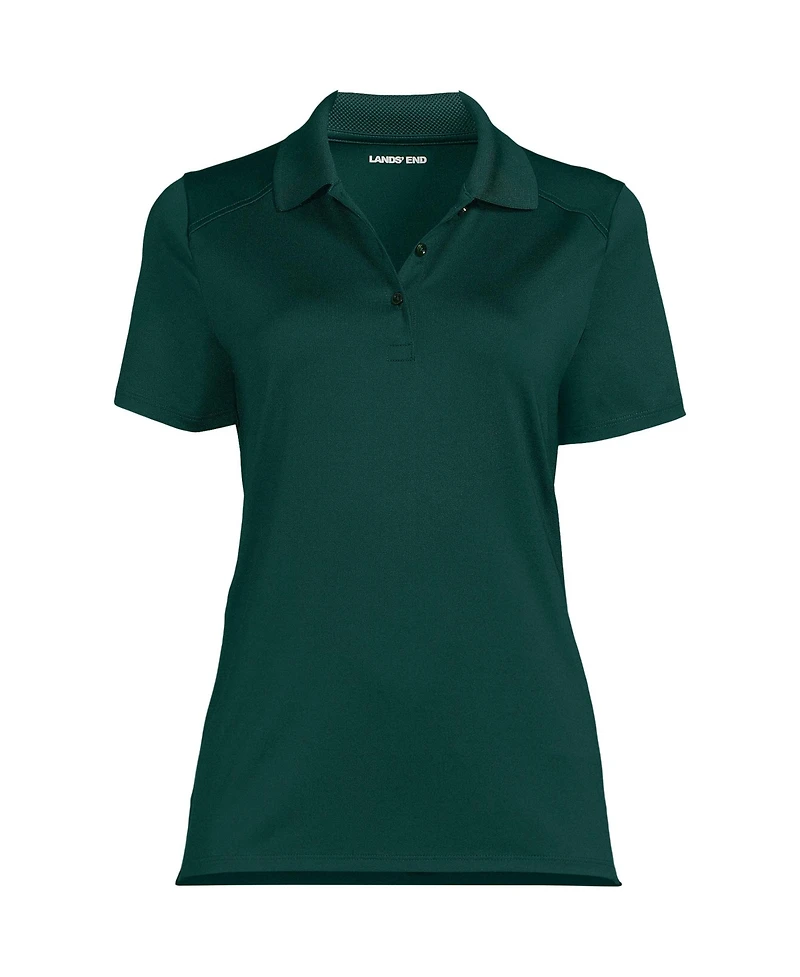 Lands' End Women's Short Sleeve Feminine Fit Rapid Dry Polo Shirt