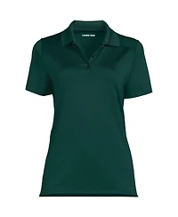 Lands' End Women's Short Sleeve Feminine Fit Rapid Dry Polo Shirt