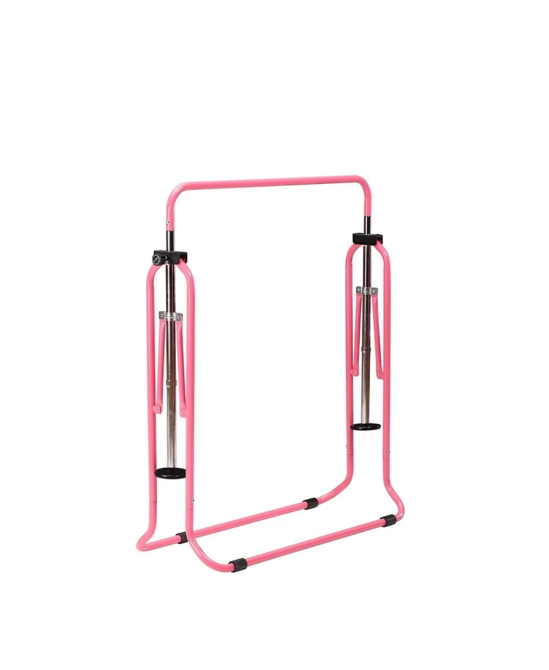 Zenova Gymnastics Bar Kids, Junior Training Bar, Height Adjustable Horizontal Bars, Folding Gymnastics Bars Monkey Bars for Kids
