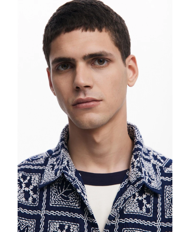 Desigual Men's Long-sleeve checkered shirt