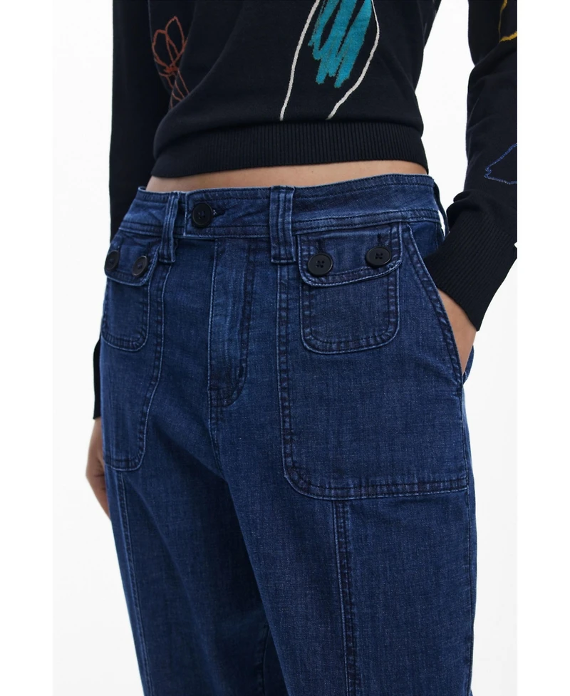 Desigual Women's Jogger jeans with cuffs
